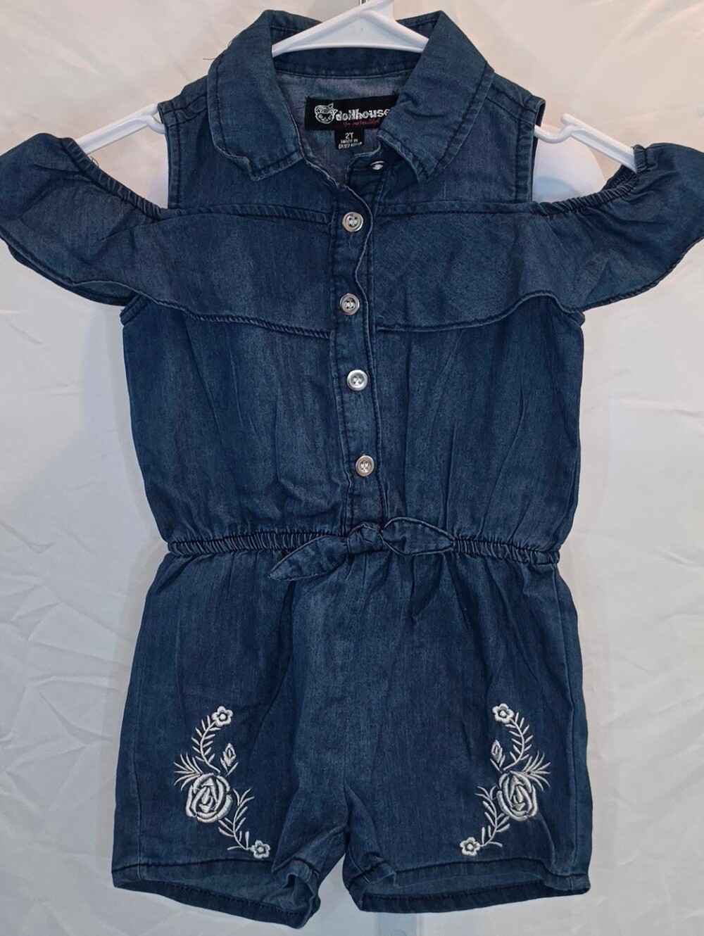 (GIRLS) Denim Romper